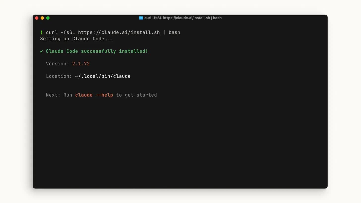 Instalación de Claude Code en la terminal